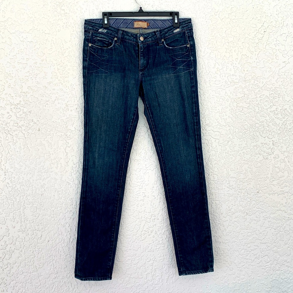 Paige skyline drive classic rise peg leg blue jeans size 30